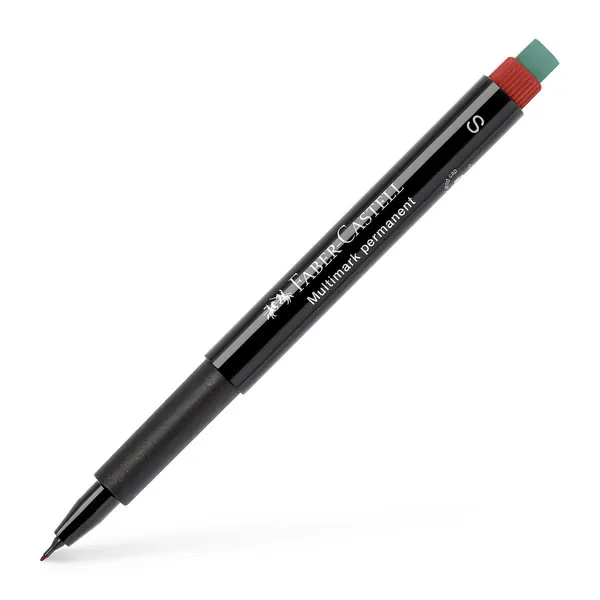 Premium Faber Castell Marker Multimark permanent - S rood