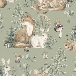 Cristiana Masi MiniMe Behang met jungle dieren - 17105 Speciale Aanbieding