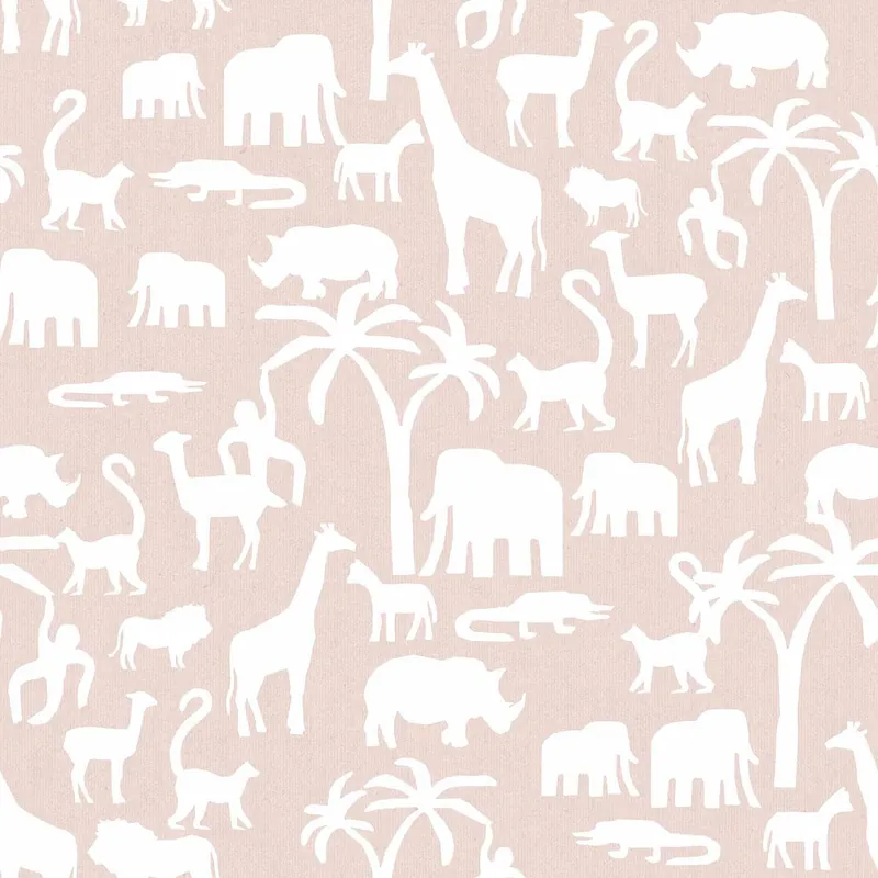 Laatste Kans Cristiana Masi MiniMe Behang met silhouetten van jungle dieren - 17134