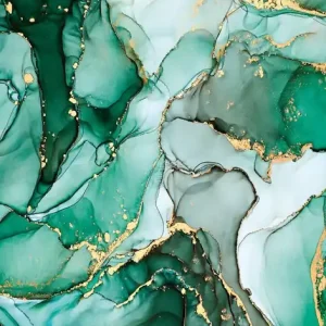Lage Kosten Novamur Mona Fotobehang marmer groen-goud - 81681