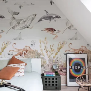 Grandeco Orom 2 - A71601 - Sea Life 159x280cm Koop Vandaag