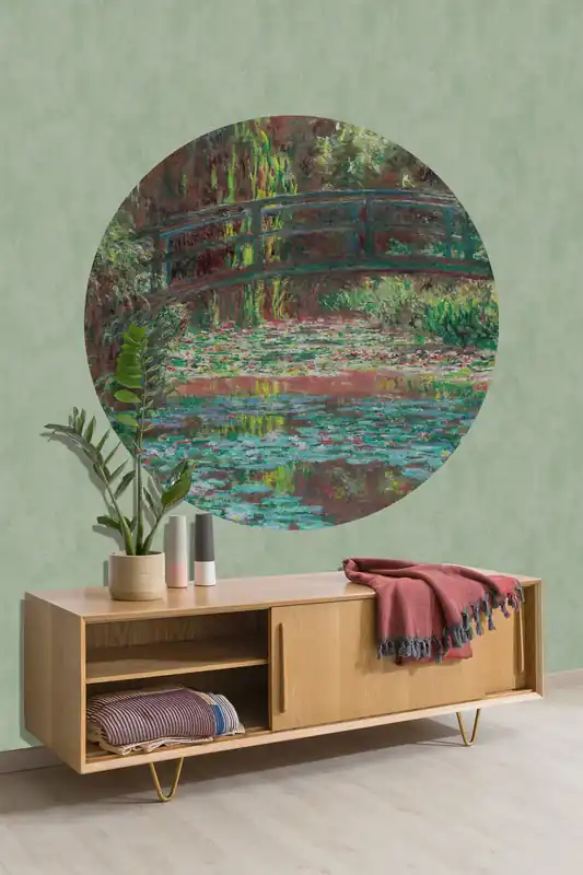 Direct Beschikbaar Dutch Painted Memories 2 - 8083C - Circle Water Lily Pond