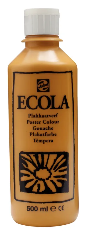 Ecola Plakkaatverf Fles 500 ml - Gele Oker 227 Rechtstreeks Van De Fabrikant