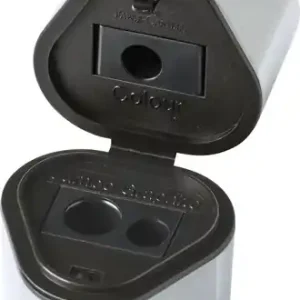 Faber Castell puntenslijper GRIP 2001 Trio zilver Direct Verzonden