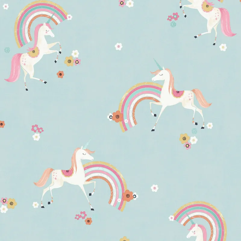 Dutch First Class World of Imagination - DL27564 - Rainbow Unicorn Blue Speciale Aanbieding