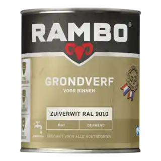 Beperkt Aanbod Rambo Grondverf Binnen Dekkend RAL9010