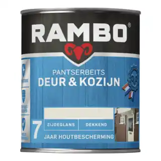 Beperkt Aanbod Rambo Pantserbeits Deur & Kozijn Zijdeglans Dekkend 750 ml - Ivoorwit