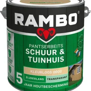 Must-Have Rambo Pantserbeits Schuur & Tuinhuis Zijdeglans Transparant - Blank