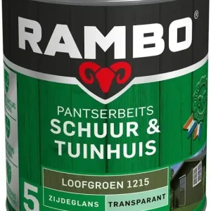 Snelle Levering Rambo Pantserbeits Schuur & Tuinhuis Zijdeglans Transparant - Loofgroen