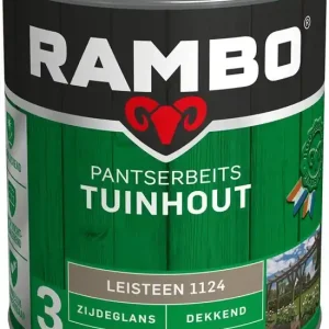 Rambo Pantserbeits Tuinhout Zijdeglans Dekkend - 750 ml Leisteengrijs Rechtstreeks Van De Fabrikant