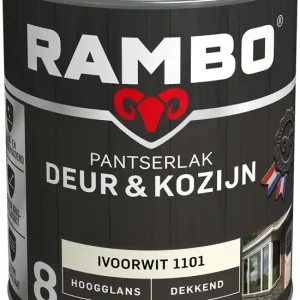 Betrouwbaar Rambo Pantserlak Deur & Kozijn Hoogglans Dekkend - Ivoorwit
