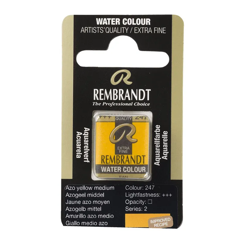 Rembrandt Aquarelverf Napje - Azogeel Middel #247 Bestseller