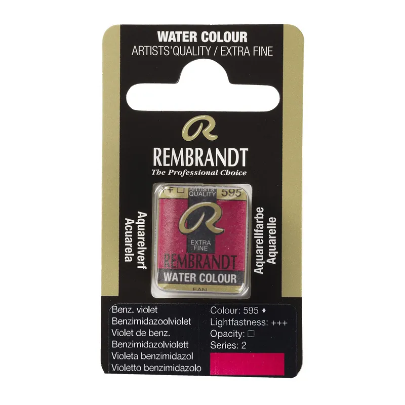 Betaalbaar Rembrandt Aquarelverf Napje - Benzimidazoolviolet #595