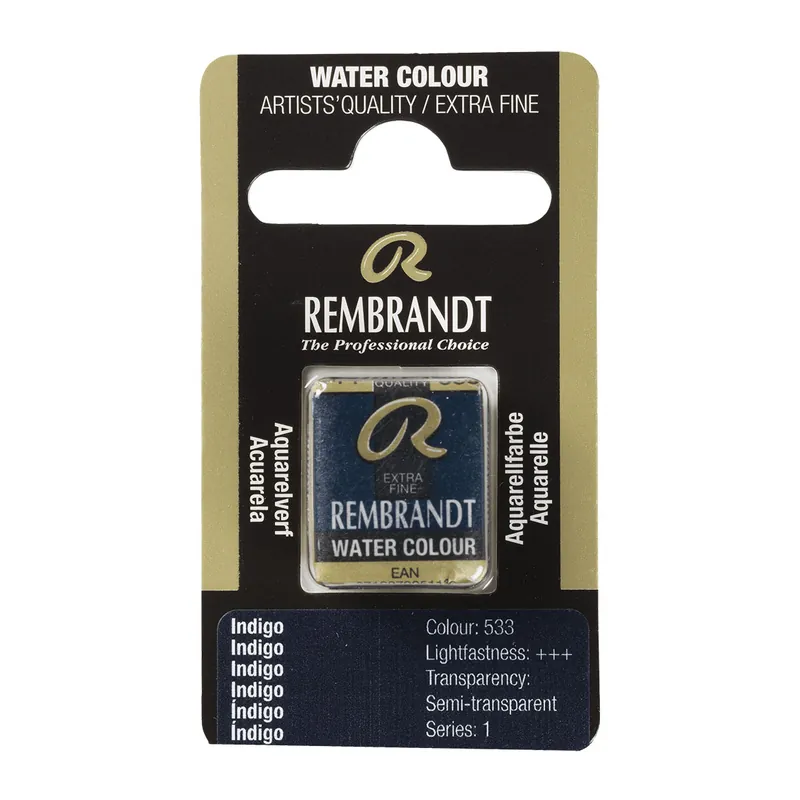 Rembrandt Aquarelverf Napje - Indigo #533 Hoge Kwaliteit