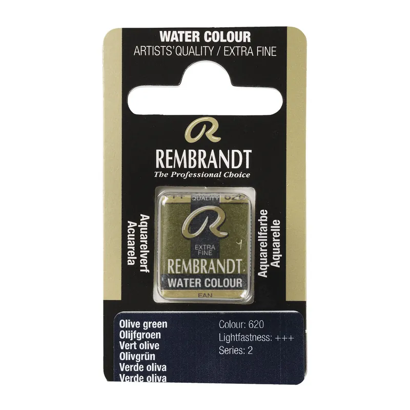Dagaanbieding Rembrandt Aquarelverf Napje - Olijfgroen #620