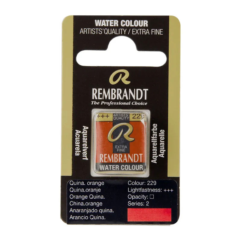 Direct Verzonden Rembrandt Aquarelverf Napje - Quinacridoneoranje #229
