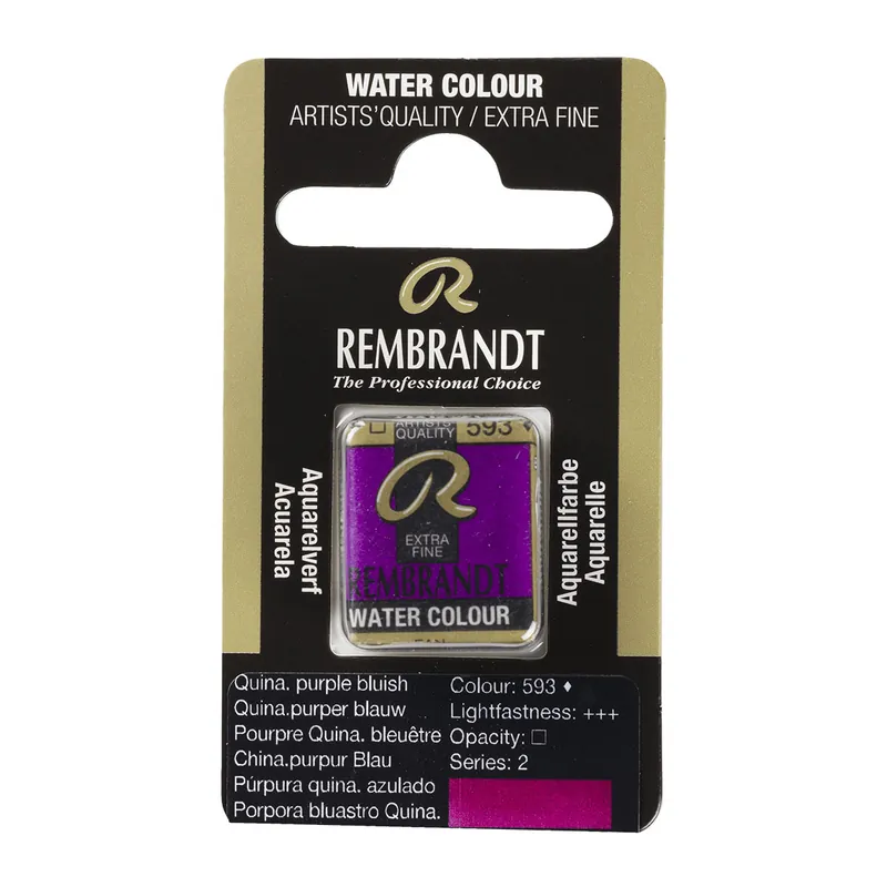 Rembrandt Aquarelverf Napje - Quinacridonepurper Blauwachtig #593 Direct Beschikbaar