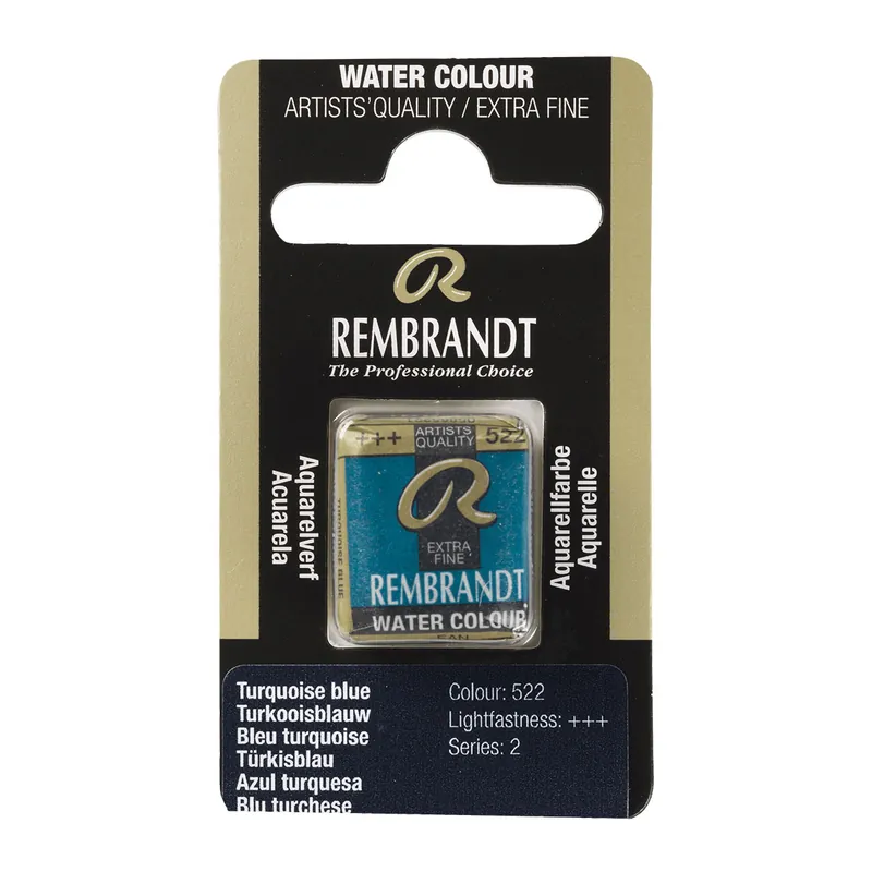 Superprijs Rembrandt Aquarelverf Napje - Turkooisblauw #522