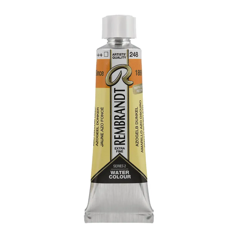 Premium Rembrandt Aquarelverf Tube 10 ml - Azogeel Donker #248
