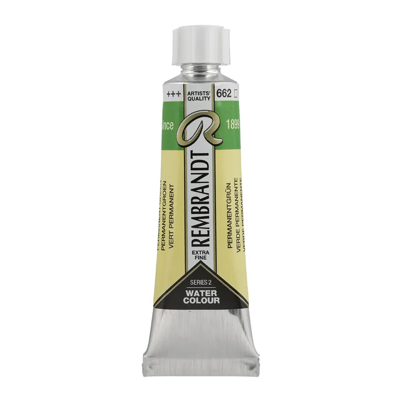Seizoensaanbieding Rembrandt Aquarelverf Tube 10 ml - Permanentgroen #662