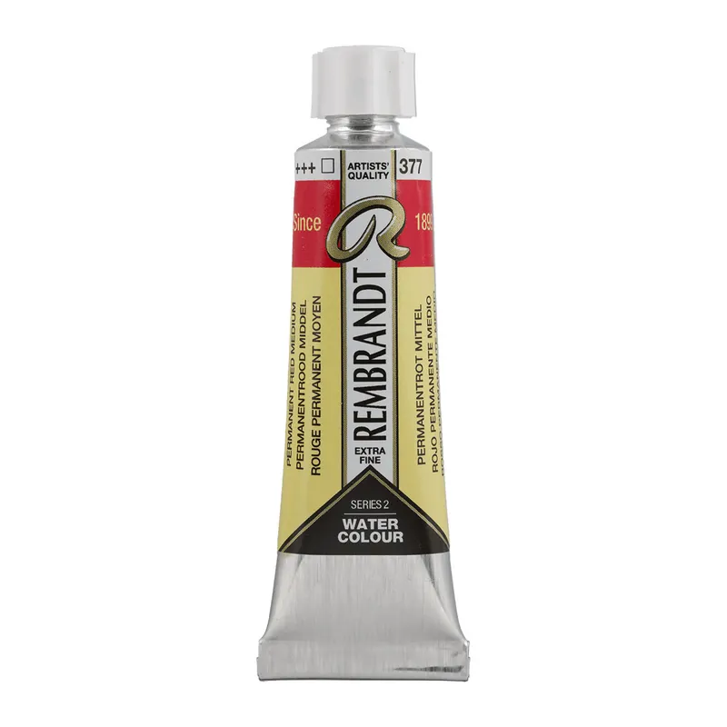 Rembrandt Aquarelverf Tube 10 ml - Permanentrood Middel #377 Merkproduct