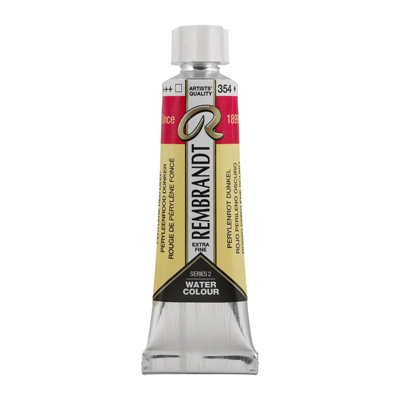 Gecertificeerd Rembrandt Aquarelverf Tube 10 ml - Peryleenrood Donker #354