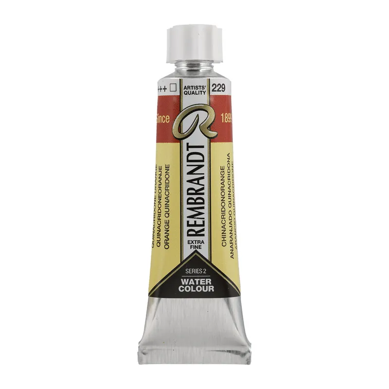 Hoge Kwaliteit Rembrandt Aquarelverf Tube 10 ml - Quinacridoneoranje #229