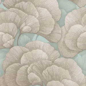 Nu Kopen Dutch Renaissance 2 - RE521015 - Embroidered blossom sage/silver