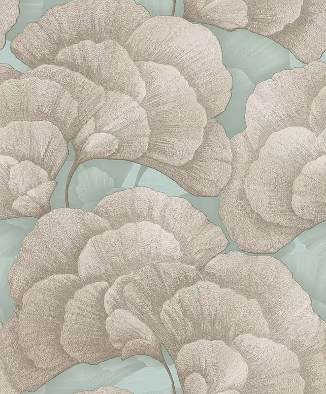 Nu Kopen Dutch Renaissance 2 - RE521015 - Embroidered blossom sage/silver