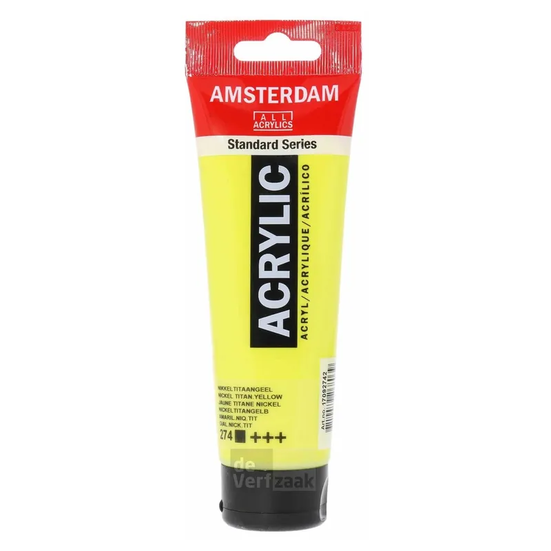 Royal Talens Amsterdam Acrylverf 120 ml - Nikkeltitaangeel 274 Dagaanbieding