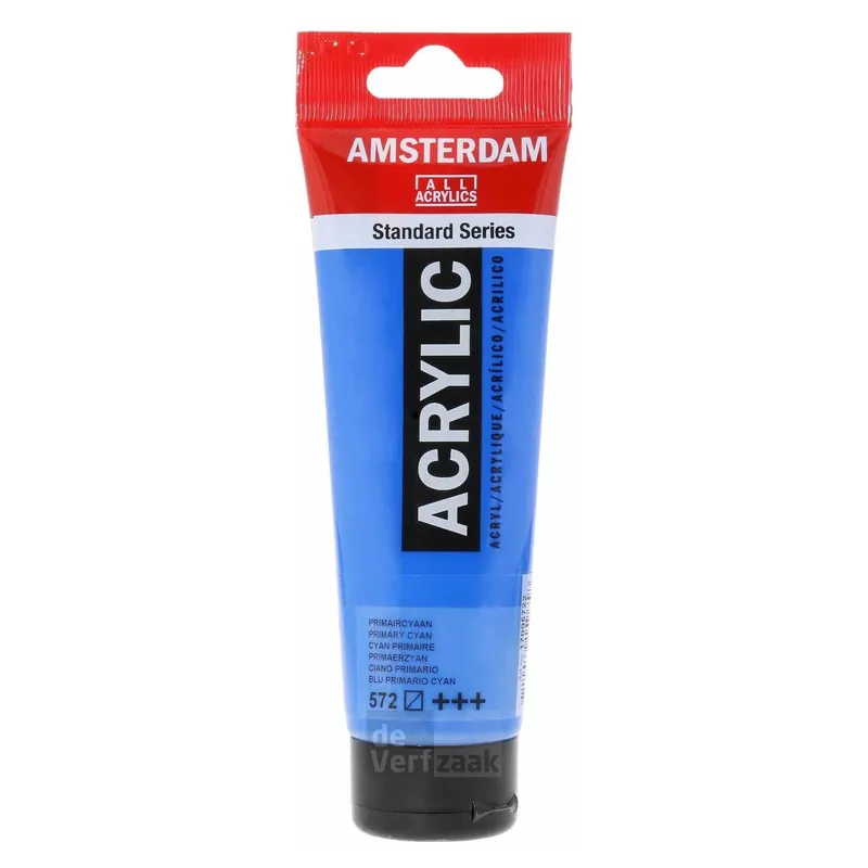 Royal Talens Amsterdam Acrylverf 120 ml - Primaircyaan 572 Actieprijs