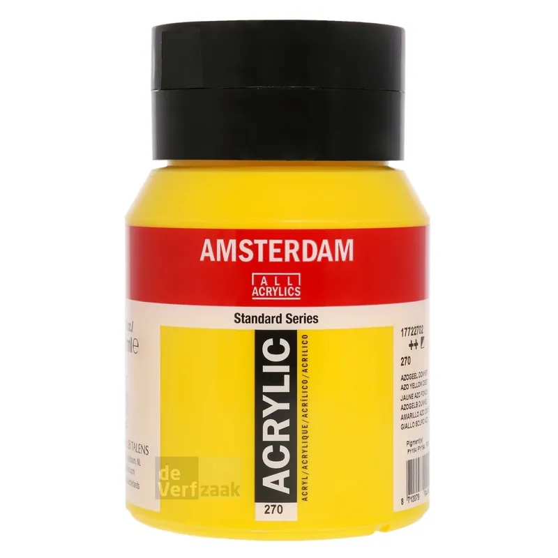 Superprijs Royal Talens Amsterdam Acrylverf 500 ml - Azogeel Donker 270
