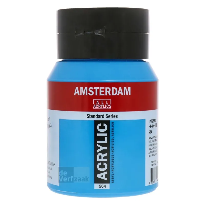 Actieprijs Royal Talens Amsterdam Acrylverf 500 ml - Briljantblauw 564