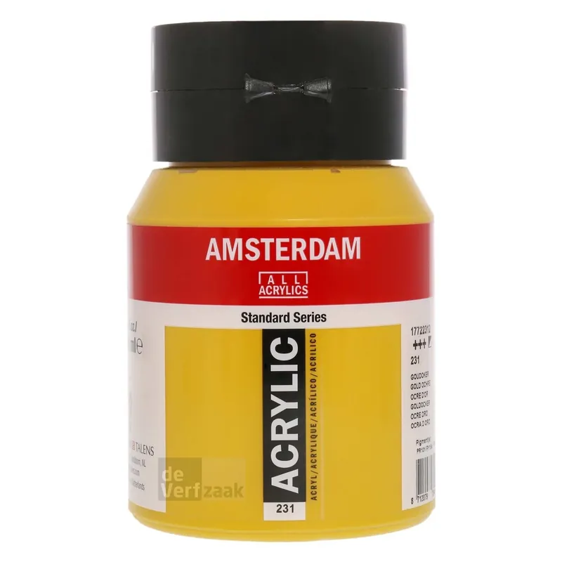 Beperkte Voorraad Royal Talens Amsterdam Acrylverf 500 ml - Goudoker 231