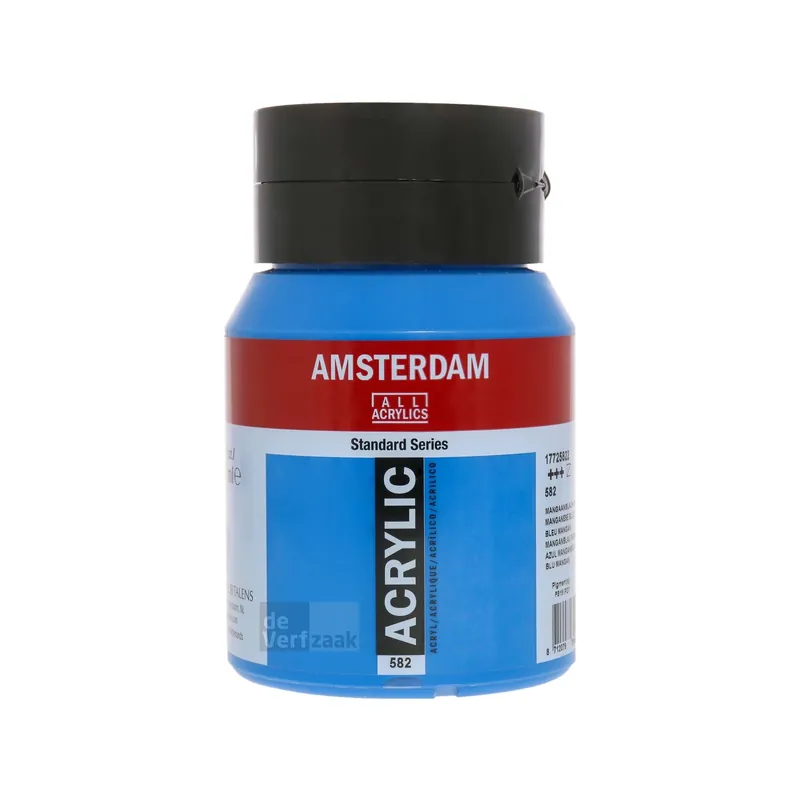 Royal Talens Amsterdam Acrylverf 500 ml - Mangaanblauw Phtalo 582 Direct Beschikbaar