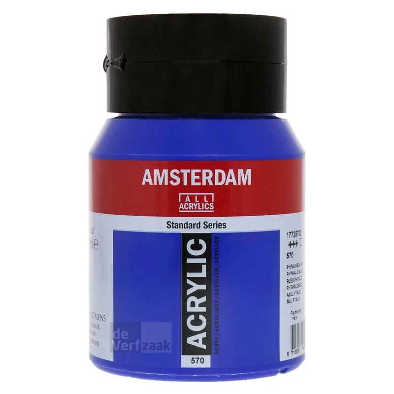Royal Talens Amsterdam Acrylverf 500 ml - Phtaloblauw 570 Superprijs