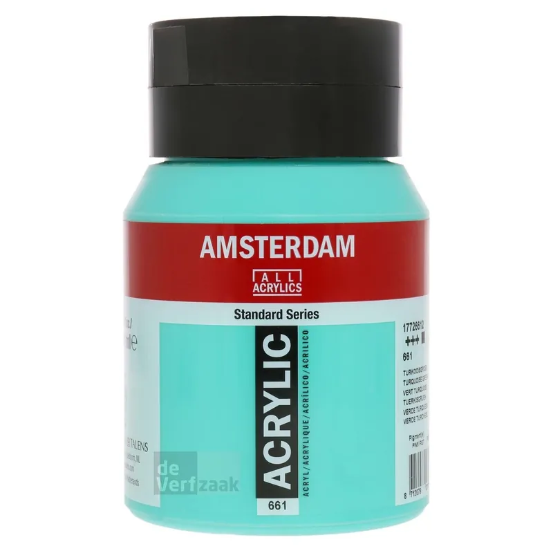 Royal Talens Amsterdam Acrylverf 500 ml - Turkooisgroen 661 Nu Kopen