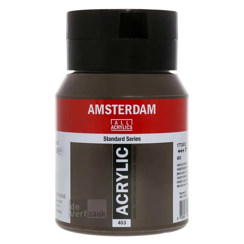 Royal Talens Amsterdam Acrylverf 500 ml - Van Dijckbruin 403 Voordeelprijs