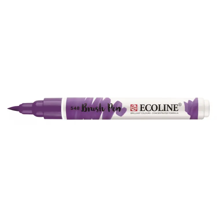 Op = Op Royal Talens Ecoline Brushpen Blauwviolet