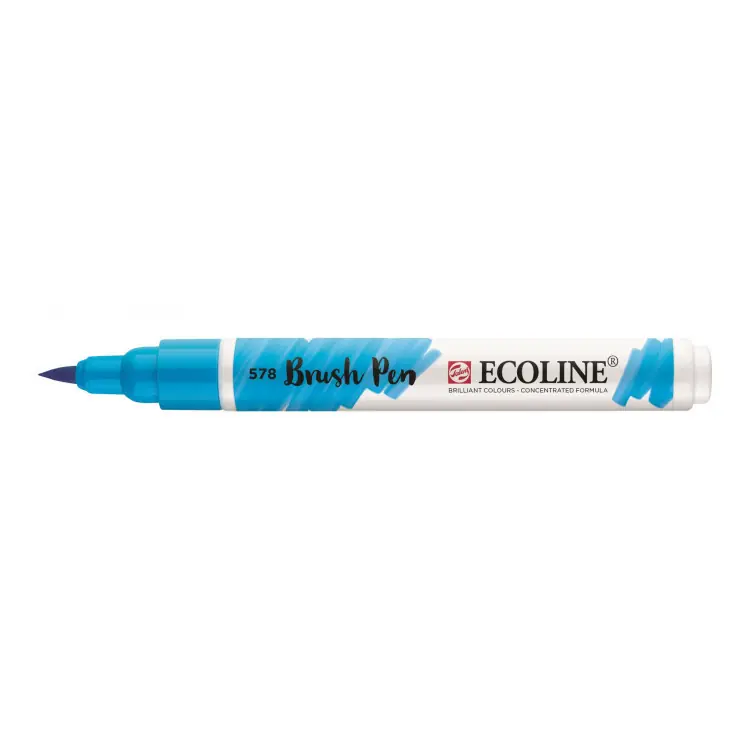 Royal Talens Ecoline Brushpen Hemelsblauw Cyaan Uitverkoop