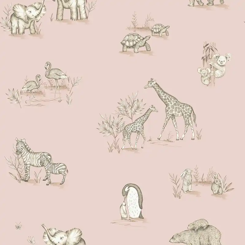 Finale Uitverkoop Dutch First Class World of Imagination - DL27552 - Safari Babies Pink