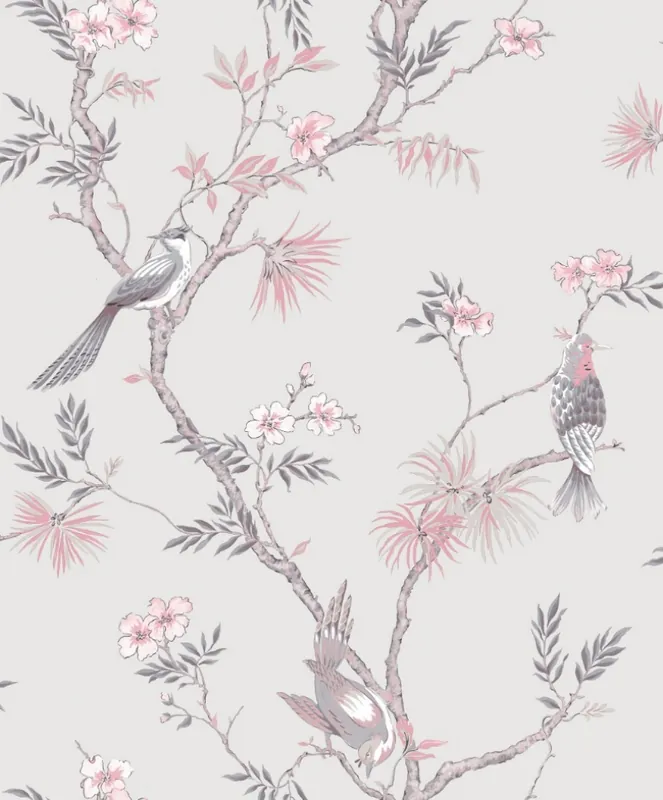 Noordwand Secret Garden Behang met vogels G78491 Speciale Aanbieding