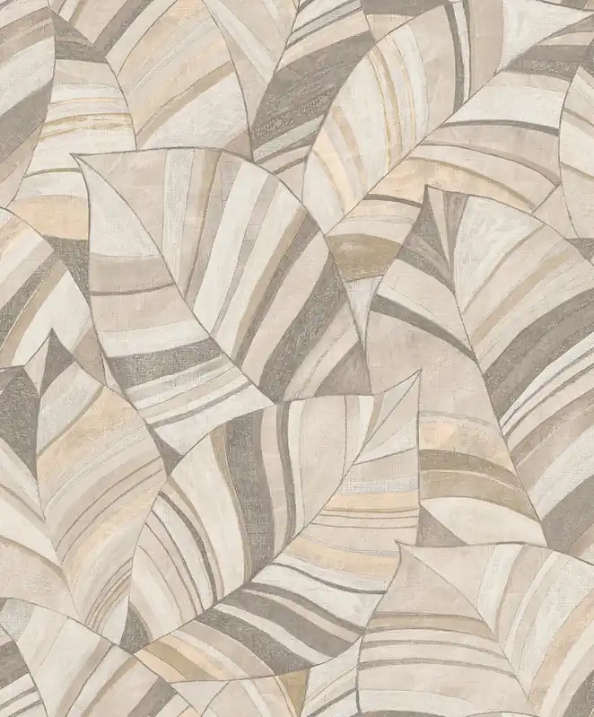 Decoprint Serenity - Native Leaves Beige - SY27561 Betaalbaar