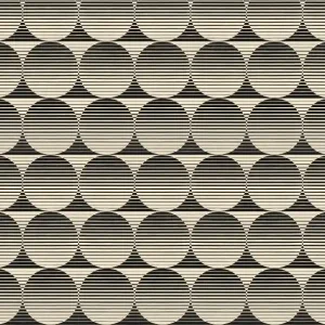 Populair Noordwand Seventies Retrobehang met cirkelprint - S710a9