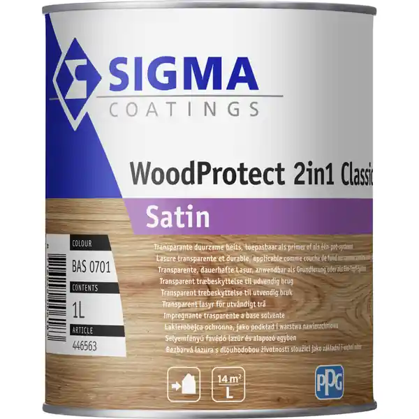 Sigma WoodProtect 2in1 Classic Satin Gereduceerde Prijs