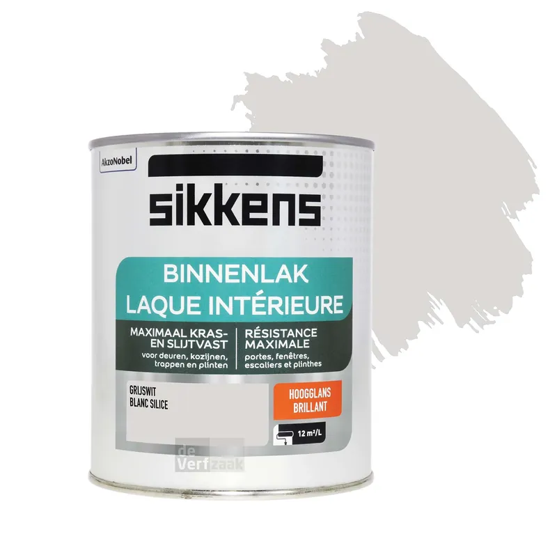 Sikkens Binnenlak Hoogglans - Grijswit Betrouwbaar
