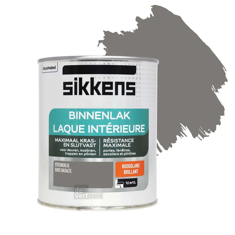 Actieprijs Sikkens Binnenlak Hoogglans - Steengrijs