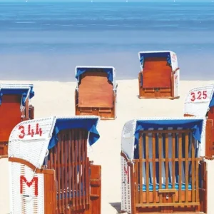 Noordwand Smart Art Easy Fotobehang strandkorven 47218 Tijdelijk Beschikbaar