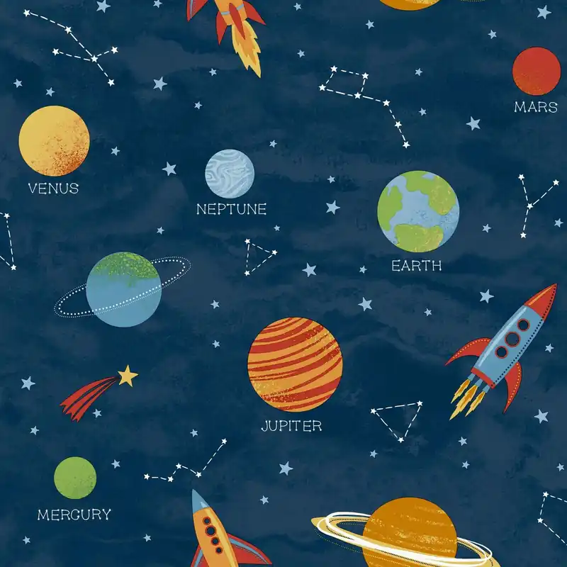 Dagaanbieding Dutch First Class World of Imagination - DL27595 - Solar System Blue