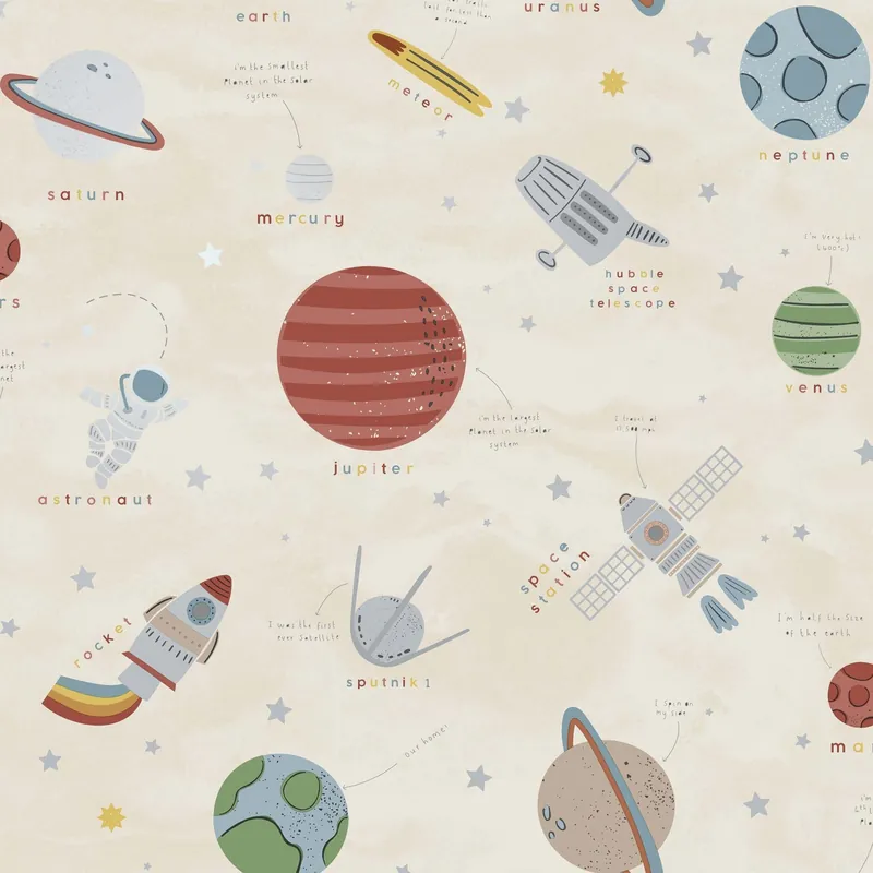 Gereduceerde Prijs Dutch First Class World of Imagination - DL27596 - Space Adventure Beige